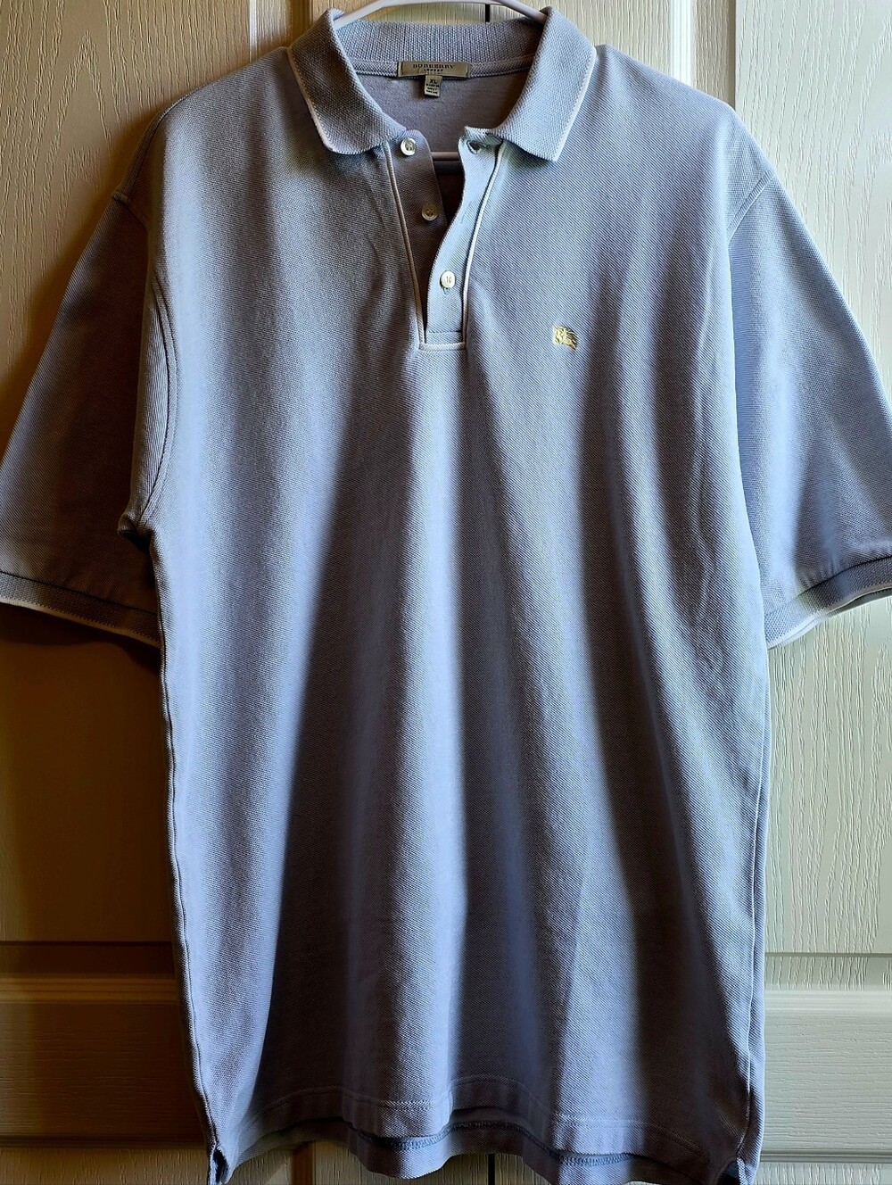 Burberry London XL Men's Classic Polo Shirt  - Light Gray
